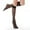 Black, variant on Women's Sheer Knee High Stockings With Reinforced Toe 20 Nylon Stretch Hosiery For Everyday Comfort