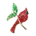 thumbnail image 3 of Shimmering Cardinal Rhinestone Brooches - Male  Female, 3 of 5