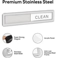 thumbnail image 4 of KitchenTour Dishwasher Magnet Clean Dirty Sign, Premium Stainless Steel Clean Dirty Magnet for Dishwasher, Strong Magnet Non-Scratch Dishwasher Sign Kitchen Decor, 4 of 7