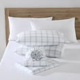 thumbnail image 3 of Eddie Bauer Westridge Plaid Bright Blue Cotton Flannel Queen Sheet Set, 3 of 7