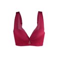 thumbnail image 1 of INSPIRE CHIC Women's Ruched Front Plus Size Full Coverage Padded Cami Bra Warm Red 38/85 Fit 34C, 1 of 6