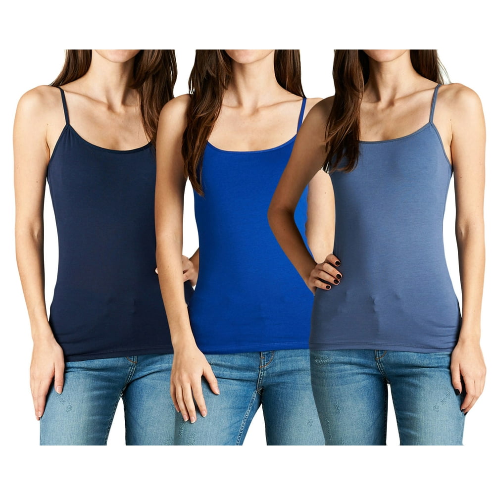 Women's Cami Builtin Shelf Bra Adjstable Strap Camisole Tank Top