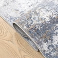 thumbnail image 5 of BERTHMEER 5'x7' Abstract Area Rugs for Living Room,Washable Indoor for Living Room Bedroom Dining Room Kitchen Office Farmhouse Contemporary Rugs,Blue and Gray, 5 of 8
