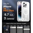 thumbnail image 2 of Funda con Soporte Magnético invisible, Delgada Mate, para iPhone 14 Pro Max, Mate Transparente, 2 of 7