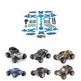 thumbnail image 4 of Juego de ruedas delanteras Off-Road, compatible con 1/5, caucho azul, 4 of 5