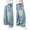 Light Blue, variant on Huanglei Boys Stretch Fit Denim Pants Straight Leg Casual Trousers With Pockets Elastic Waist For Kids And Big Boys ,Back To School Denim Pants For Boys /Size 5-6 Years(Light Blue)