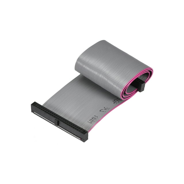 Cable plano de cinta IDC con conector FC/FC hembra tipo A de 50 pines y paso de 1.27mm, 20cm de largo