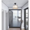 thumbnail image 4 of SC13362BK Artcraft Lighting Pullman - 3 Light Semi-Flush Mount-13.5 Inches Tall and 17 Inches Wide-Black Finish, 4 of 10