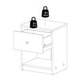 thumbnail image 6 of Tvilum Studio 1 Drawer and 1 Shelf Bedroom Nightstand for Adults- Set of 2, Black, 6 of 14