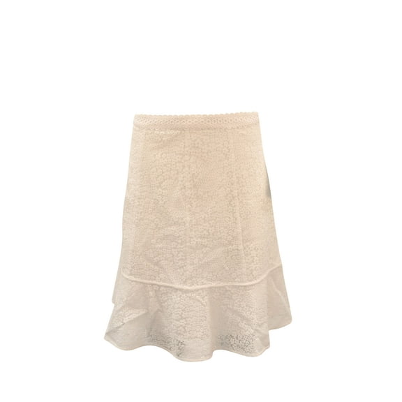 Pre-Owned Michael Michael Kors Gored Lace skirt in white