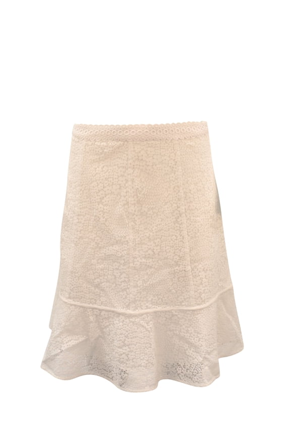 Pre-Owned Michael Michael Kors Gored Lace skirt in white