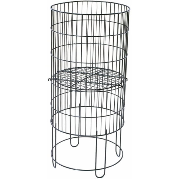 Black Collapsible Round Dump Bin Display Basket Retail Store Fixture 15"