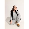 thumbnail image 3 of TIYOMI Ladies Plus Size Grey 4X Sweater Outfits Long Sleeve Pullover Knitting Suits Winter Sweatersuits Casual 2 Piece Lounge Sets 4XL 24W 26W, 3 of 6