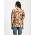 thumbnail image 6 of Moomaya Womens Oversize Viscose Tunic Top, Lantern Sleeves Summer Top, 6 of 8