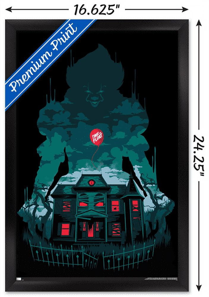 IT - House Wall Poster, 14.725" x 22.375", Framed