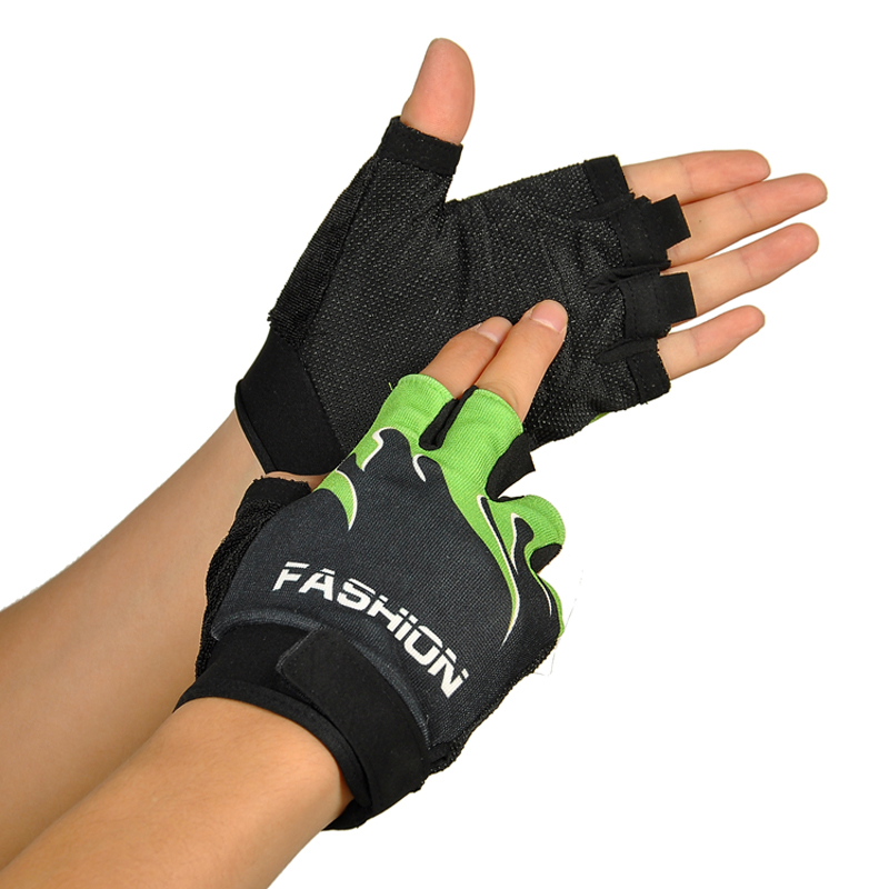 1Pair Sports Bicycle Cycling Biking Hiking Gel Half Finger Fingerless Gloves