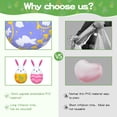 thumbnail image 5 of Twfbrm Inflatable Easter Eggs Decorations, 16 inch PVC Blow Up Colorful Bunny Design Easter Egg Ornaments with Rabbit Ears, Cute Giant Easter Egg Balloons for Indoor Outdoor Yard Lawn Garden, 5 of 9