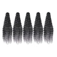 thumbnail image 3 of 5 mechones de pelo ondulado profundo, mechones de pelo a granel, largos, cómodos, hechos a mano, suaves Gris, 3 of 8