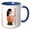 Blue/White, variant on 3drose, Inspirational Quotes for Women Fearless, 11oz Two-tone Blue Mug