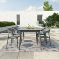 thumbnail image 2 of Novogratz Poolside Collection, Felix Stacking Dining Chairs, Indoor/Outdoor, 4-Pack, Charcoal, 2 of 6