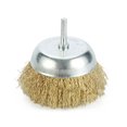 thumbnail image 3 of 6Mm Shank Copper Plating Stainless Steel Wire Wheel Brushes Grinder Rotary Tool, 3 of 3