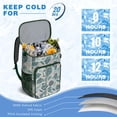 thumbnail image 6 of Hawaiian Print Insulated Backpack Cooler 26 Cans Capacity Lightweight Leak-Proof for Summer Beach Resort Travel, 6 of 6