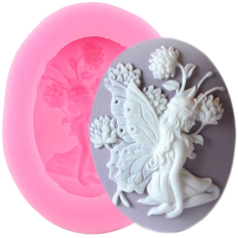 Fairy Silicone Mold Cake Decor Tools Cookie Baking Candy Chocolate Soap Mold