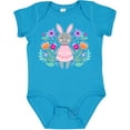 thumbnail image 3 of Inktastic Easter Scandinavian Bunny with Flowers Boys or Girls Baby Bodysuit, 3 of 5