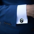 thumbnail image 4 of Owl Elegant Shirt Cufflinks for Men, Made of Stainless Steel, for Formal Attire, 4 of 6