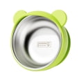 thumbnail image 2 of Stainless Steel Suction Bowl 2 in 1 Removable Silicone Feeding Bowl with High Curved Wall for Self Feeding Toddlers and Babies, 2 of 8