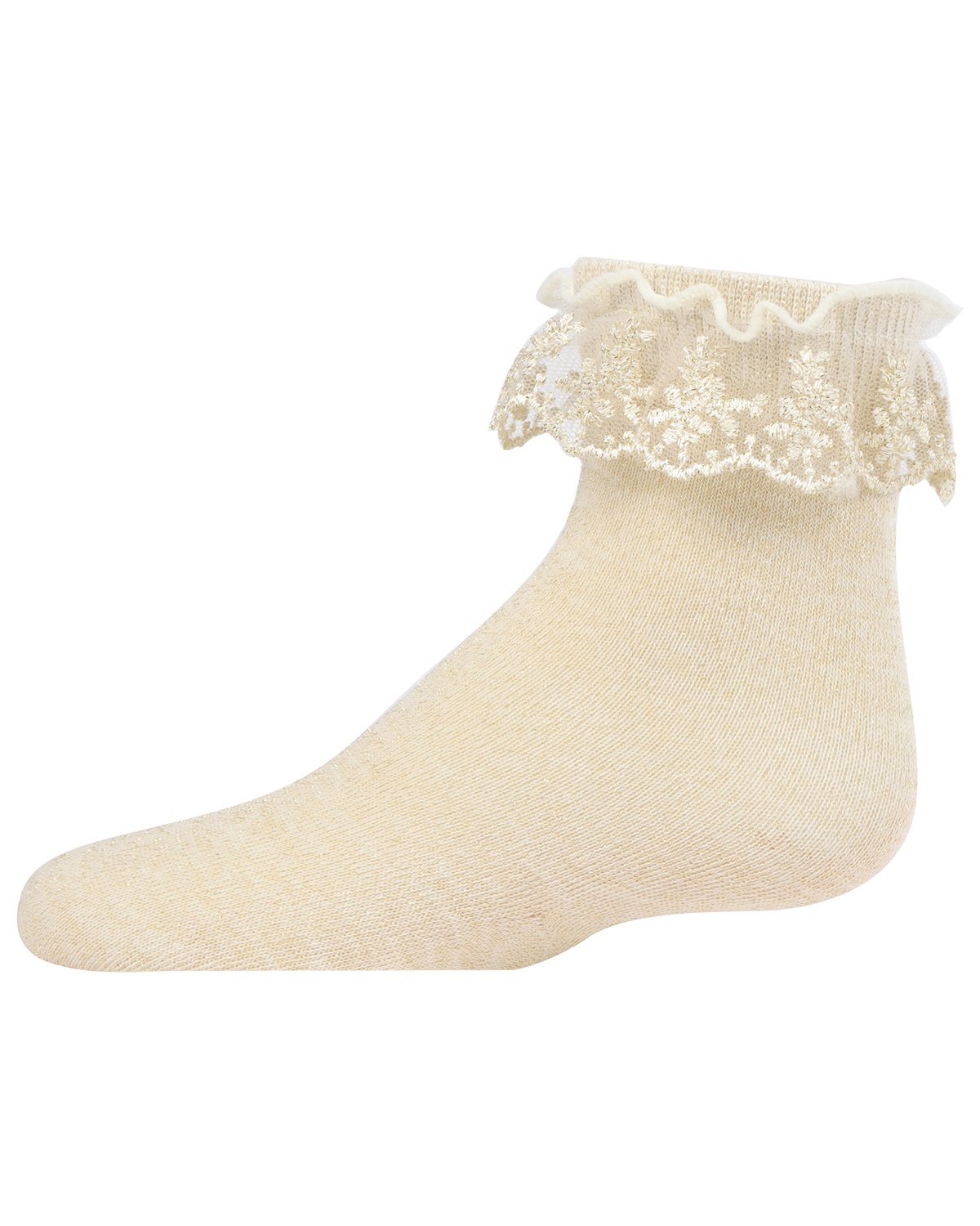 MeMoi MeMoi Shimmery Girls Ruffle Socks Fun Socks for Girls by