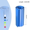 thumbnail image 2 of Uxcell 100mm Flat 2m Blue Heat Shrink Tube Wraps Battery Wrap for Big Battery Pack, 2 of 5