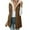 Brown, variant on qucoqpe Womens Long Puffer Vest Fall Sleeveless Fleece Zip Up Quilted Hoodie Jacket Winter Clothing for Women