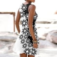 thumbnail image 2 of Summer Casual Tshirt Sleeveless Dresses for Women Swing Sun Dress Beach Swimsuit Cover Ups, 2 of 7