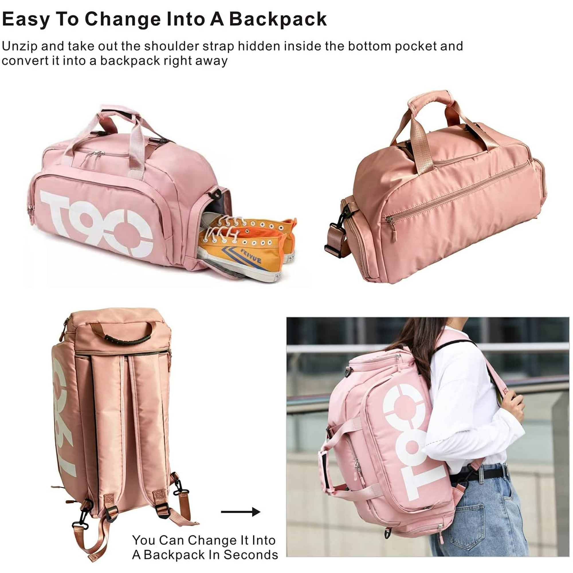 Leather gym backpack sale