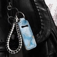 thumbnail image 3 of Yuyamidu Blue Marble Print Chapstick Holder Key Chain Sleeve Lightweight Lip Balm Holder Keychain Gifts for Women Girls Fashion Lip Gloss Tube Holder Key Chain, 3 of 6