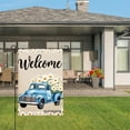 thumbnail image 3 of Amhnf Welcome Blue Truck With Daisies Garden Flag For Home Outdoor Garden Yard Decor 12x18 inch, 3 of 5
