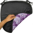 thumbnail image 6 of Flower Chair Seating Cushion, Lilacs Illustration Greenery Field Freshness Hydrangea Design, Soft Seat Pads for Office with Anti-slip Backing, 16"x16", Pale Blue Purple White, by Ambesonne, 6 of 7