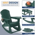 thumbnail image 4 of FOOWIN HDPE Plastic Rocking Adirondack Chair Set of 2, Folding Rocking Chairs for Patio Porch Rocker Chair, Green, 4 of 8