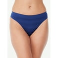 thumbnail image 2 of Joyspun Women's Seamless Sheer Stripe Thong Panties, 3-Pack, Sizes to 3XL, 2 of 3