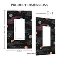 thumbnail image 3 of Daiia Galaxy Pattern Decorator Wall Plate Child Safe Outlet Cover, Switch and Outlet Covers,Size 1-Gang 5.0" x3.0" , Polycarbonate Thermoplastic-Style U, 3 of 6
