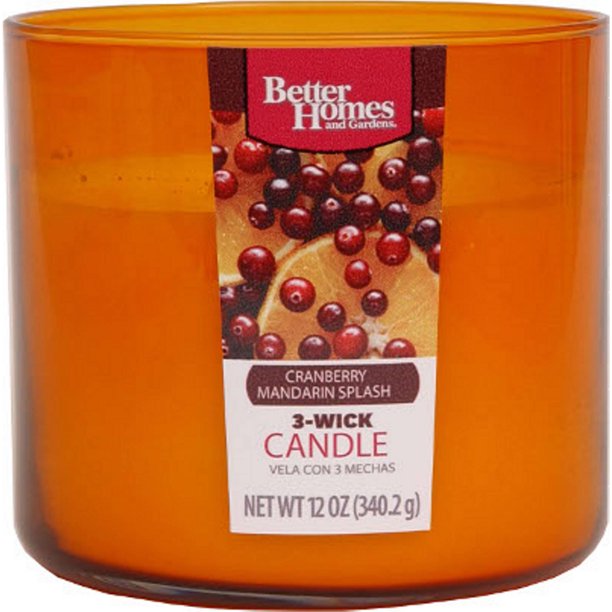 Better Homes and Gardens 12Ounce Candle, Cranberry Mandarin Splash