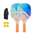 thumbnail image 2 of Pickleball Paddles Pickleball Racquets Includes 2 Rackets 4 Pickleballs Comfort Grip Professional Pickle Ball Racket for Kids Style A, 2 of 8