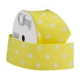 thumbnail image 3 of (2 pack) Offray Ribbon, Maize Yellow with White Polka Dot 1 1/2 inch Grosgrain Polyester Ribbon, 9 feet, 3 of 7
