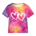 thumbnail image 6 of Leey-World 1T 2T 3T 4T 5T 6T Toddler Baby Girl Summer Clothes Set Short Sleeve T-shirt Tops Pants Little Kids School Wear Outfits 2Pcs(Hot Pink,4-5 Years), 6 of 6