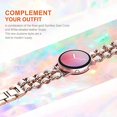 thumbnail image 5 of Compatible con correas Samsung Galaxy Watch 4 de 40 mm y 44 mm, correas de 20 mm para Galaxy Watch Active 2 de 40 mm y 44 mm, correas para Garmin Vivoactive 3, oro rosa, 5 of 5
