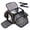 Black, 5 Sides Expandable, variant on Fishing Tackle Backpack, 50L Capacity, Waterproof Fishing Gear Bag