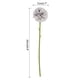 thumbnail image 2 of Cabezas de flores artificiales Uxcell de seda crisantemo hortensia gris 10 piezas, 2 of 6
