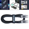 thumbnail image 3 of Cable rápido Cable Negro 5A / 20V Chip Universal PD para teléfonos móviles Tabletas - 1,5 m / 59,06 pulgadas 1,5 m 59,06 pulgadas Magideal Cable rápido, 3 of 6