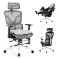 thumbnail image 5 of Nexthro Ergonomic Office Chair Mesh Chair with High Back Adjustable Headrest, Lumbar Support, 3D Armrest & Footrest, Swivel Computer Desk Chair(Black), 5 of 23